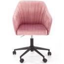 Кресло компьютерное HALMAR FRESCO розовый/черный